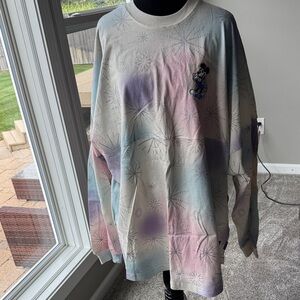 Mickey Mouse Pastel Tie-Dye Sweatshirt XL - 100yr Anniversary - Cast Member